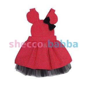 Kırmızı Puantiyeli Çocuk Elbisesi, Doğum günü elbisesi