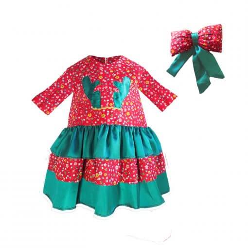 Kız Çocuk Noel Elbise Kız Çocuk Yılbaşı Elbisesi