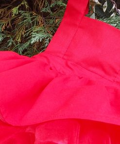 Kız Çocuk Kırmızı Tütü Elbise bandana takım